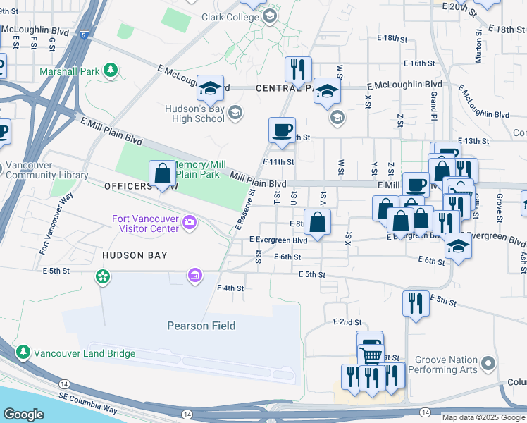map of restaurants, bars, coffee shops, grocery stores, and more near 1903 East 9th Street in Vancouver