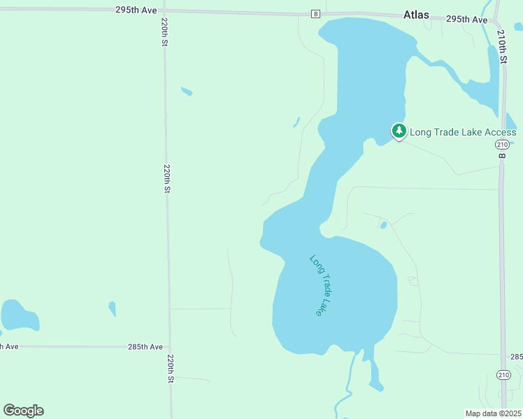 map of restaurants, bars, coffee shops, grocery stores, and more near 2882 216th Street in Luck