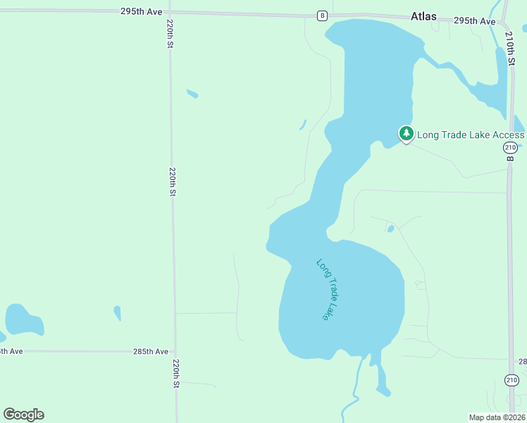 map of restaurants, bars, coffee shops, grocery stores, and more near 2882 216th Street in Luck