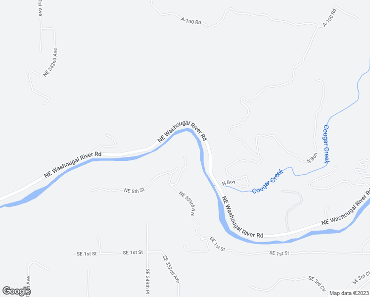 map of restaurants, bars, coffee shops, grocery stores, and more near 407 Northeast 353rd Avenue in Washougal