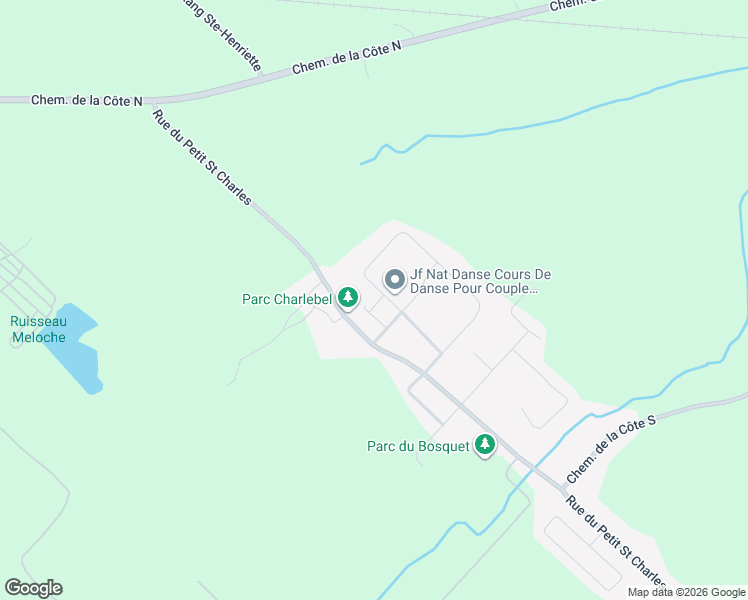 map of restaurants, bars, coffee shops, grocery stores, and more near 18223 Rue Labelle in Mirabel
