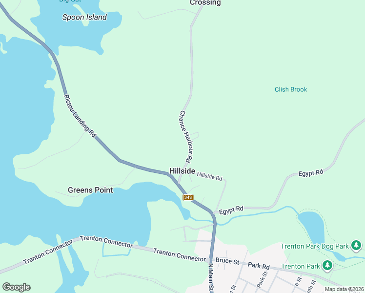 map of restaurants, bars, coffee shops, grocery stores, and more near 76 Chance Harbour Road in Trenton