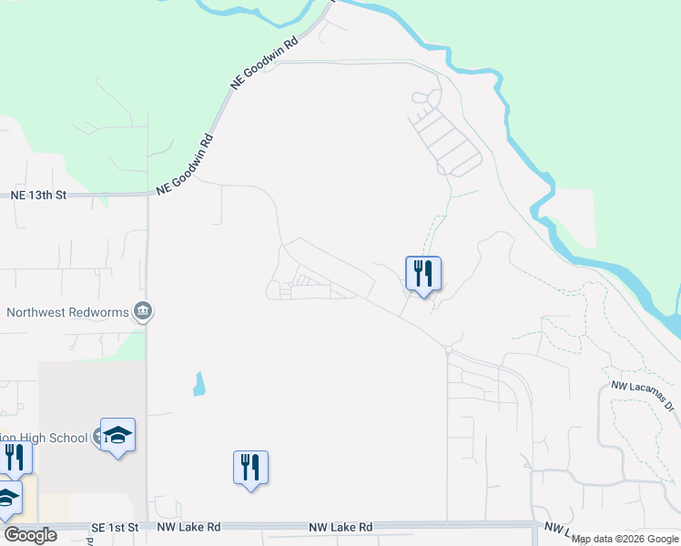 map of restaurants, bars, coffee shops, grocery stores, and more near 4637 Northwest Camas Meadows Drive in Camas