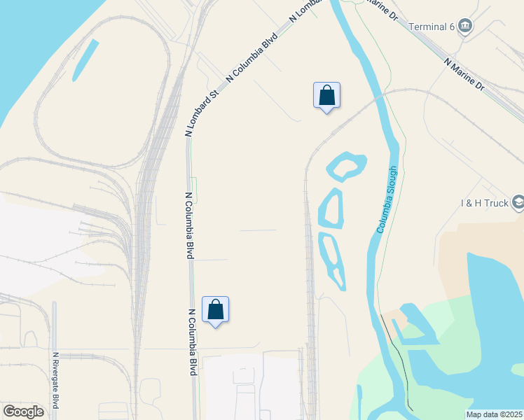 map of restaurants, bars, coffee shops, grocery stores, and more near 14510 North Lombard Street in Portland