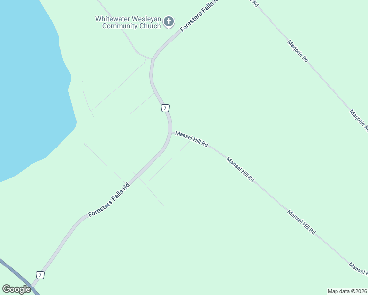 map of restaurants, bars, coffee shops, grocery stores, and more near 13 Springfield Drive in Whitewater Region