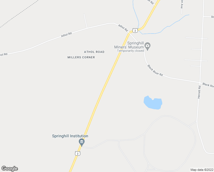 map of restaurants, bars, coffee shops, grocery stores, and more near 256 Nova Scotia 2 in Springhill