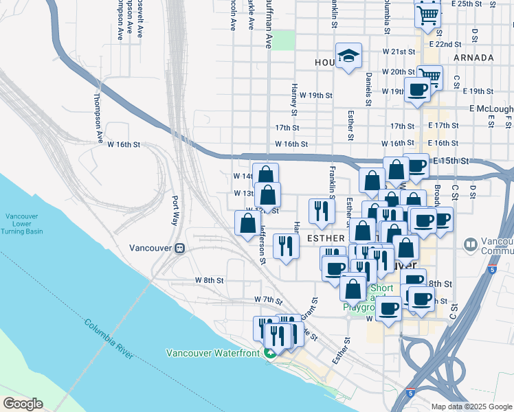 map of restaurants, bars, coffee shops, grocery stores, and more near 1006 West 11th Street in Vancouver
