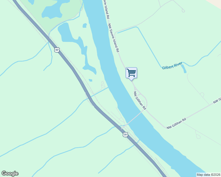 map of restaurants, bars, coffee shops, grocery stores, and more near 14583 Northwest Larson Road in Portland