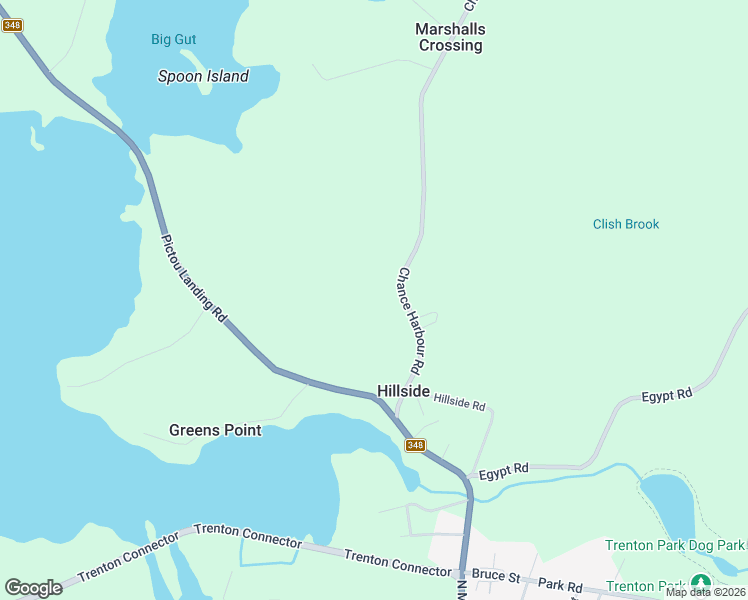 map of restaurants, bars, coffee shops, grocery stores, and more near 99 Chance Harbour Road in Trenton