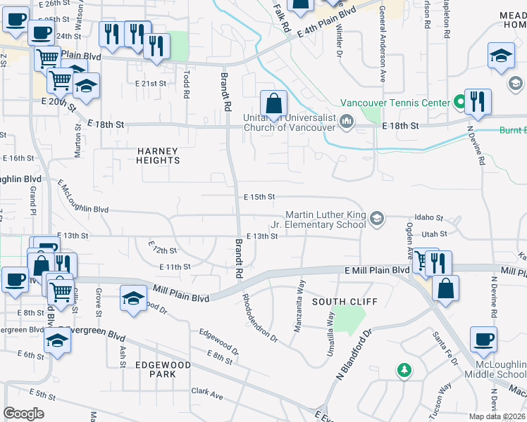map of restaurants, bars, coffee shops, grocery stores, and more near 4006 East 14th Street in Vancouver