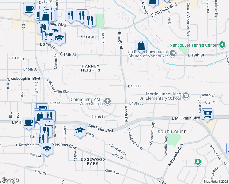 map of restaurants, bars, coffee shops, grocery stores, and more near 3708 East 14th Street in Vancouver