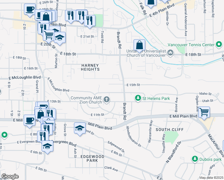map of restaurants, bars, coffee shops, grocery stores, and more near 3706 East 14th Street in Vancouver