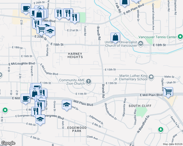 map of restaurants, bars, coffee shops, grocery stores, and more near 3704 East 14th Street in Vancouver