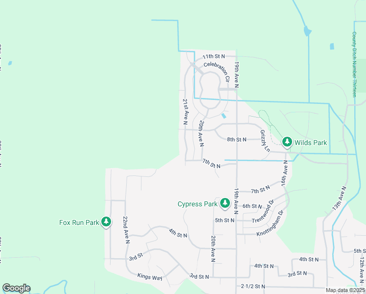 map of restaurants, bars, coffee shops, grocery stores, and more near 713 21st Avenue North in Sartell