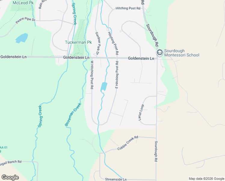 map of restaurants, bars, coffee shops, grocery stores, and more near 51 Hitching Post Road in Bozeman