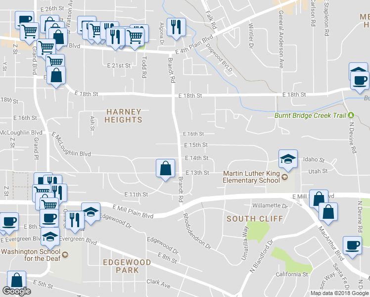 map of restaurants, bars, coffee shops, grocery stores, and more near 3905 East 15th Street in Vancouver