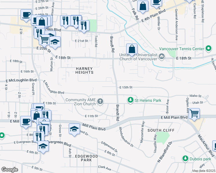 map of restaurants, bars, coffee shops, grocery stores, and more near 3706 East 14th Street in Vancouver