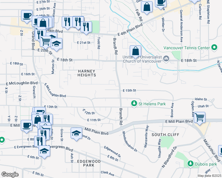 map of restaurants, bars, coffee shops, grocery stores, and more near 3709 East 14th Street in Vancouver