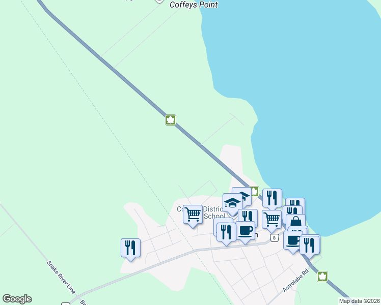 map of restaurants, bars, coffee shops, grocery stores, and more near 75 Pembroke Street in Cobden