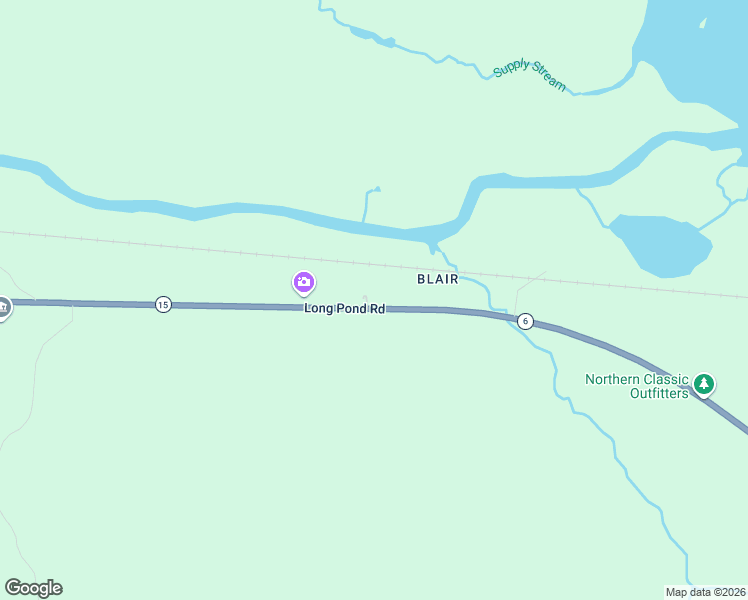 map of restaurants, bars, coffee shops, grocery stores, and more near Long Pond Road in Jackman