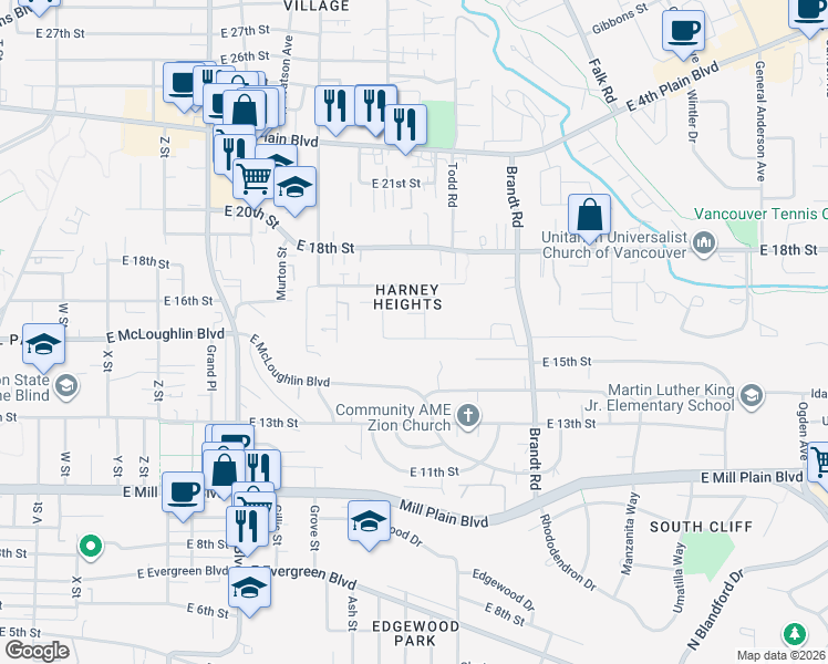 map of restaurants, bars, coffee shops, grocery stores, and more near 1506 Date Street in Vancouver