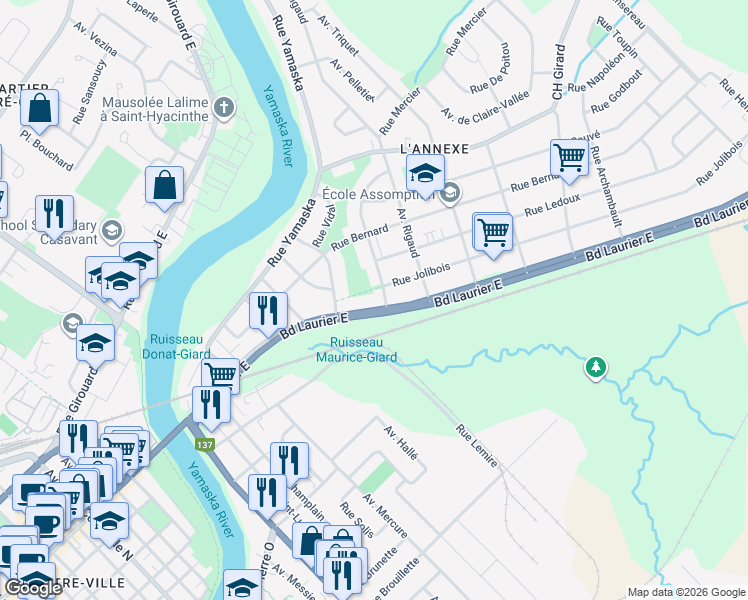 1576 Boulevard Laurier Est, SaintHyacinthe QC Walk Score
