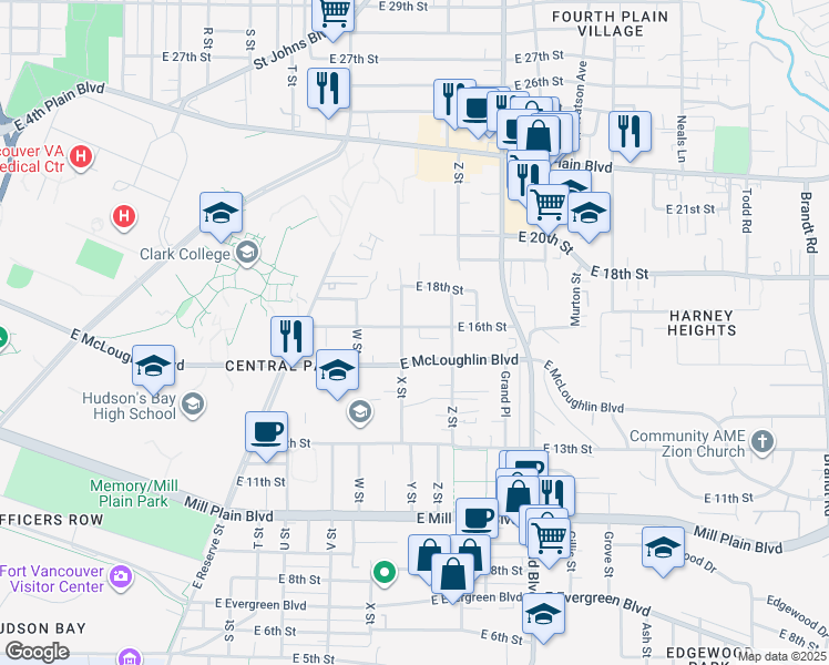 map of restaurants, bars, coffee shops, grocery stores, and more near 2431 East 16th Street in Vancouver