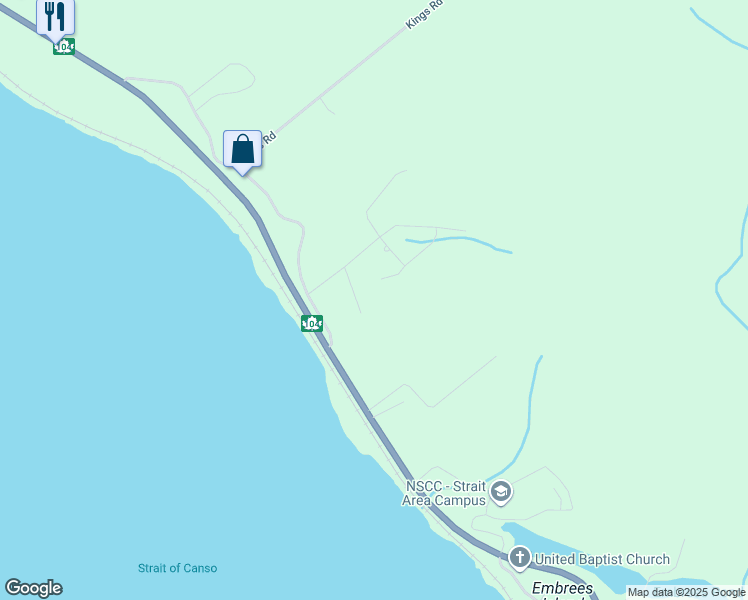 map of restaurants, bars, coffee shops, grocery stores, and more near 39 Davis Drive in Port Hastings