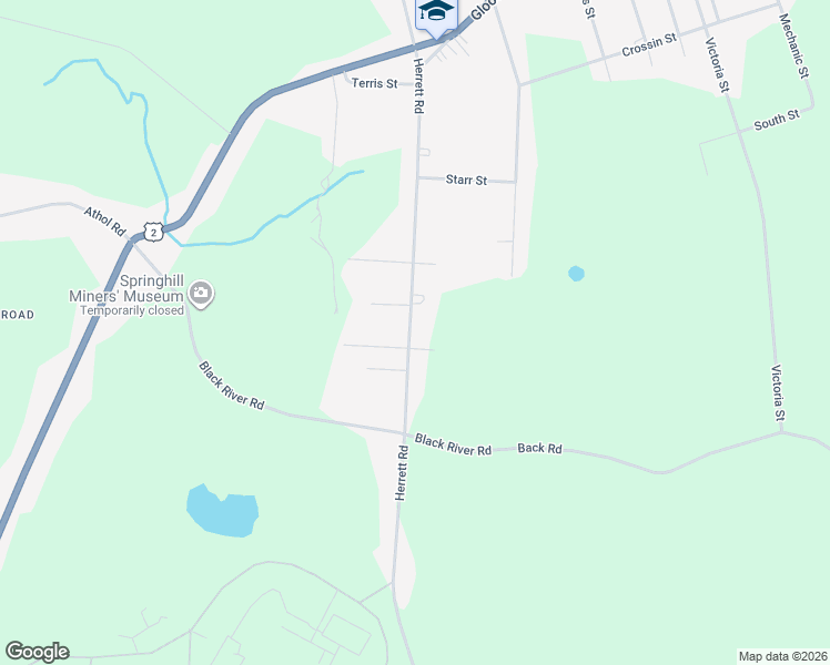 map of restaurants, bars, coffee shops, grocery stores, and more near 128 Herrett Road in Springhill