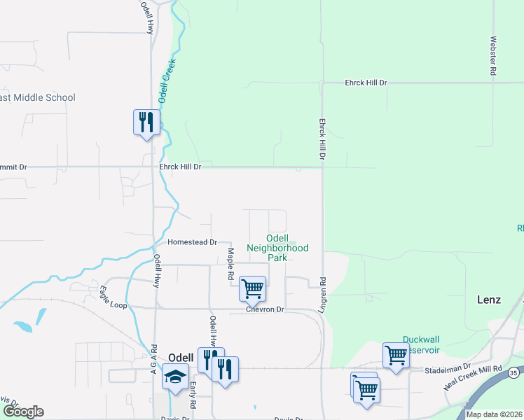 map of restaurants, bars, coffee shops, grocery stores, and more near 3715 Jones Drive in Hood River