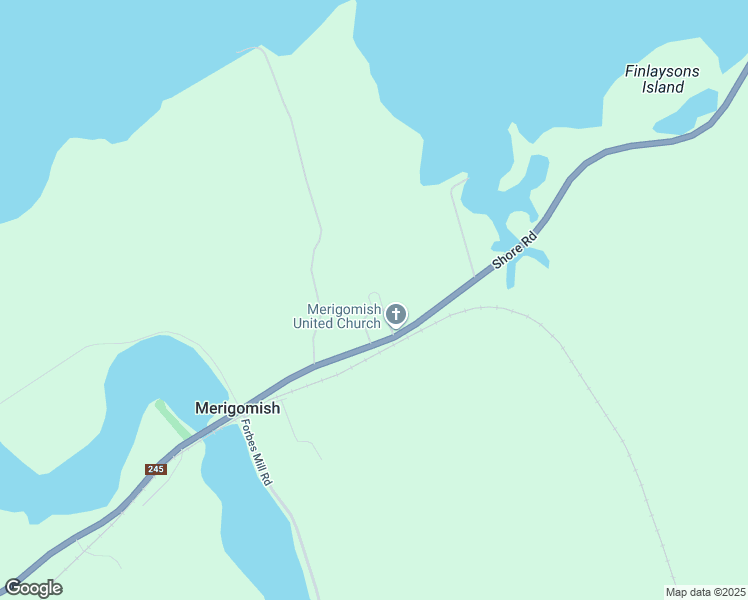 map of restaurants, bars, coffee shops, grocery stores, and more near 25 Olding Lane in Pictou, Subd. C