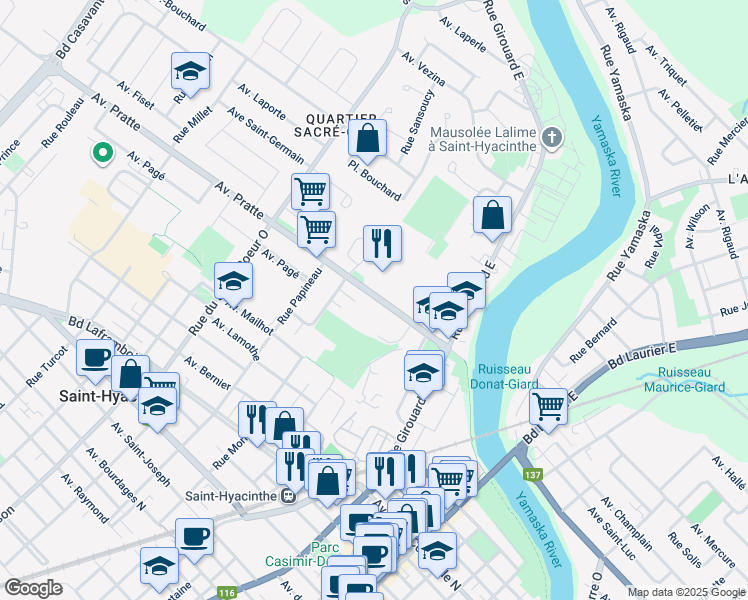 1975 Avenue Pratte, SaintHyacinthe QC Walk Score