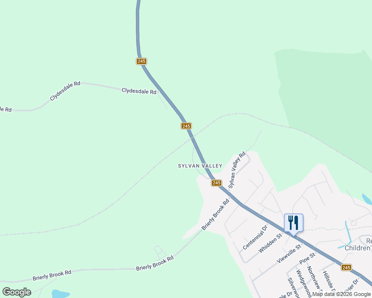 map of restaurants, bars, coffee shops, grocery stores, and more near 55 Old Highway 245 in Antigonish