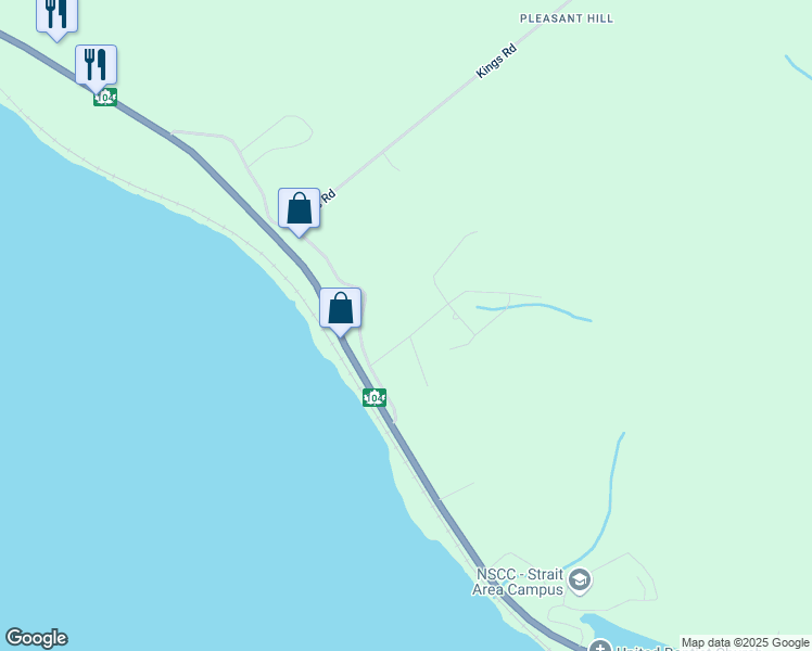 map of restaurants, bars, coffee shops, grocery stores, and more near 7 Hilltop Drive in Port Hastings