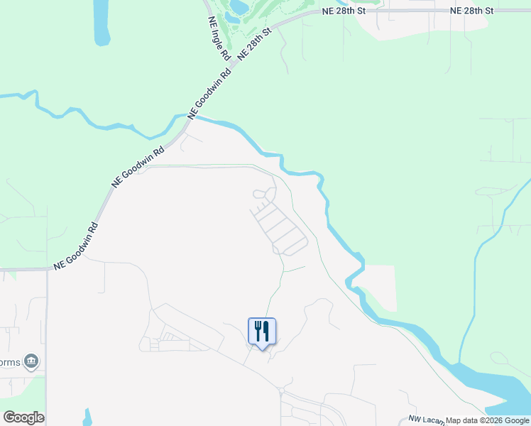 map of restaurants, bars, coffee shops, grocery stores, and more near 4110 Northwest 77th Avenue in Camas