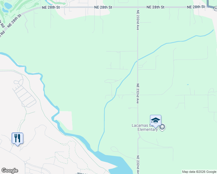 map of restaurants, bars, coffee shops, grocery stores, and more near 22714 Northeast 16th Street in Camas