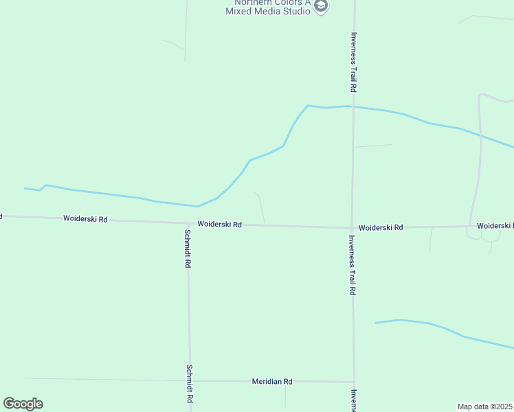 map of restaurants, bars, coffee shops, grocery stores, and more near 2304 Woiderski Road in Cheboygan