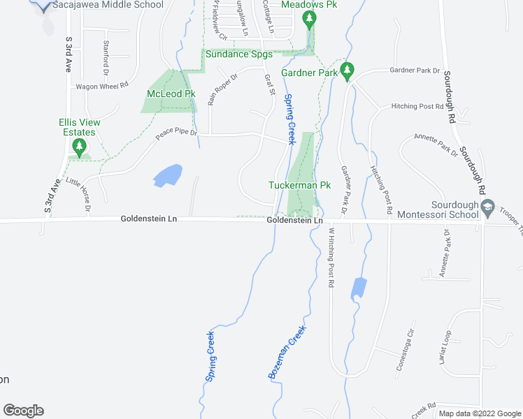 map of restaurants, bars, coffee shops, grocery stores, and more near 4515 Graf Street in Bozeman