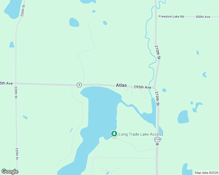 map of restaurants, bars, coffee shops, grocery stores, and more near 2134 295th Avenue in Luck