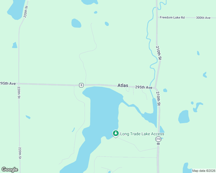 map of restaurants, bars, coffee shops, grocery stores, and more near 2134 295th Avenue in Luck