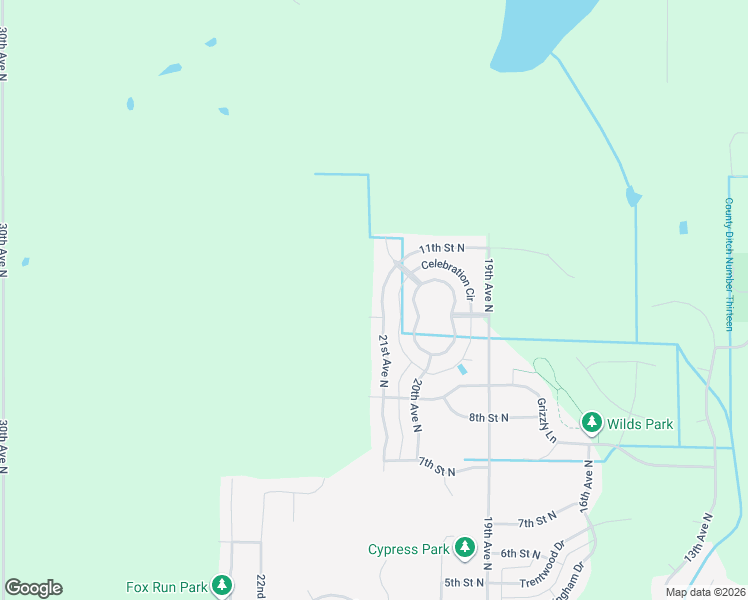 map of restaurants, bars, coffee shops, grocery stores, and more near 1009 21st Avenue North in Sartell