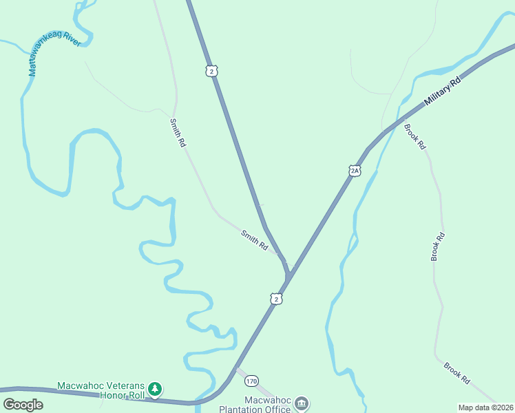 map of restaurants, bars, coffee shops, grocery stores, and more near 56 Silver Ridge Road in Aroostook County