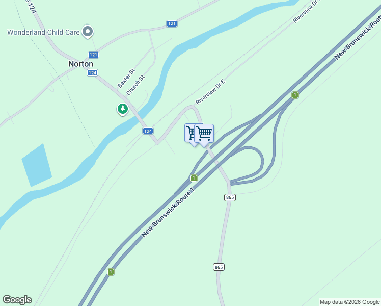 map of restaurants, bars, coffee shops, grocery stores, and more near 19 Route 124 in Norton