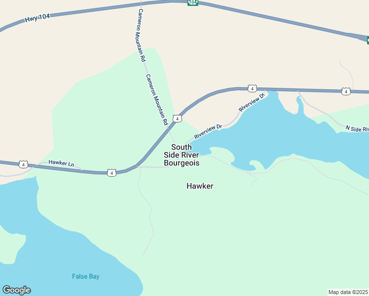 map of restaurants, bars, coffee shops, grocery stores, and more near 1 South Side River Bourgeois Road in Louisdale