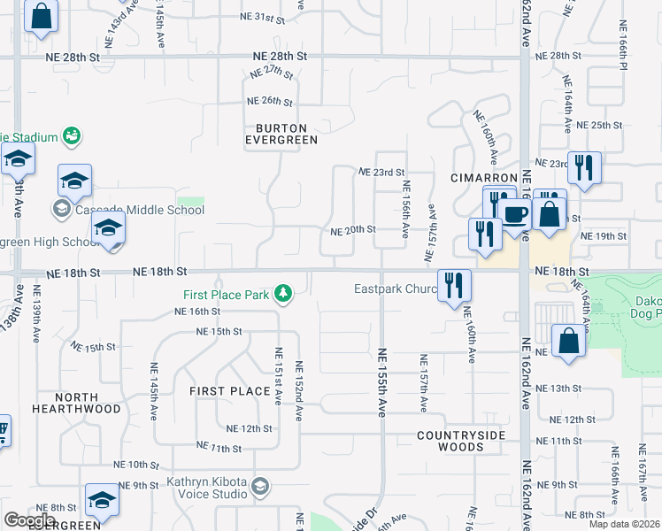 map of restaurants, bars, coffee shops, grocery stores, and more near in Vancouver