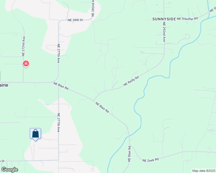 map of restaurants, bars, coffee shops, grocery stores, and more near 28402 Northeast Reilly Road in Camas