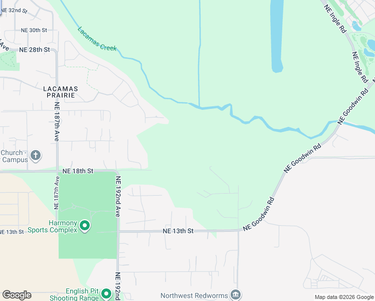 map of restaurants, bars, coffee shops, grocery stores, and more near Northeast 196th Avenue in Clark County
