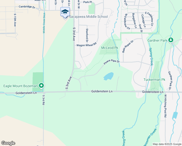map of restaurants, bars, coffee shops, grocery stores, and more near 515 Peace Pipe Drive in Bozeman