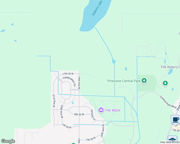 map of restaurants, bars, coffee shops, grocery stores, and more near 1809 11th Street North in Sartell