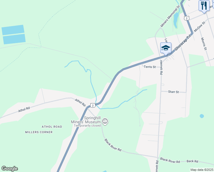 map of restaurants, bars, coffee shops, grocery stores, and more near 153 McGee Street in Southampton